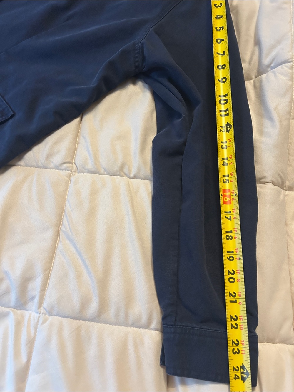 LL Bean Classic Women's Navy Button-Up oversized Jacket Tencel/ Cotton blend - Picture 9 of 9